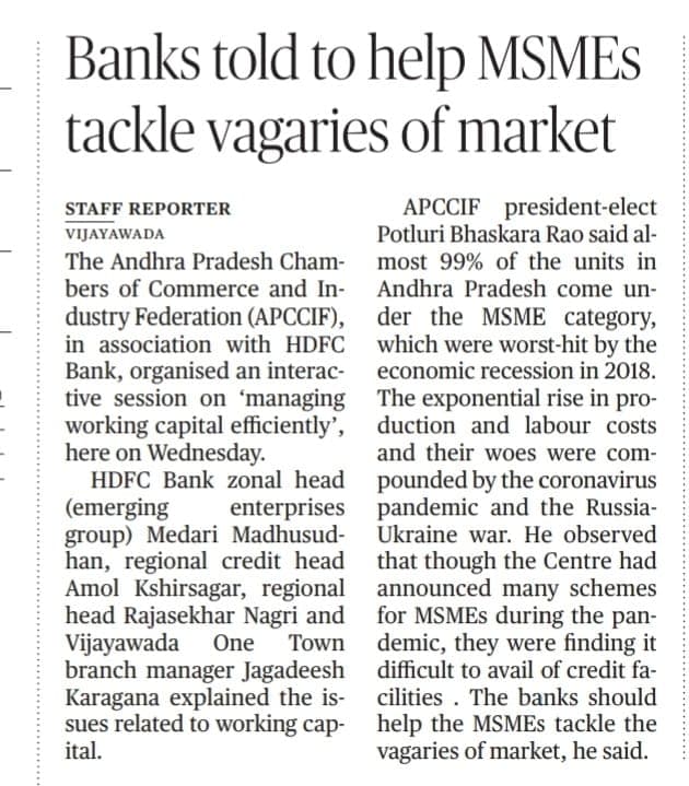 Banks told to help MSMEs tackle vagaries of market