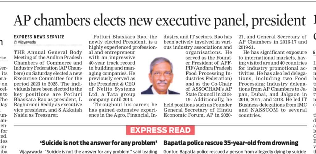 AP Chambers elects new Executive panel, President