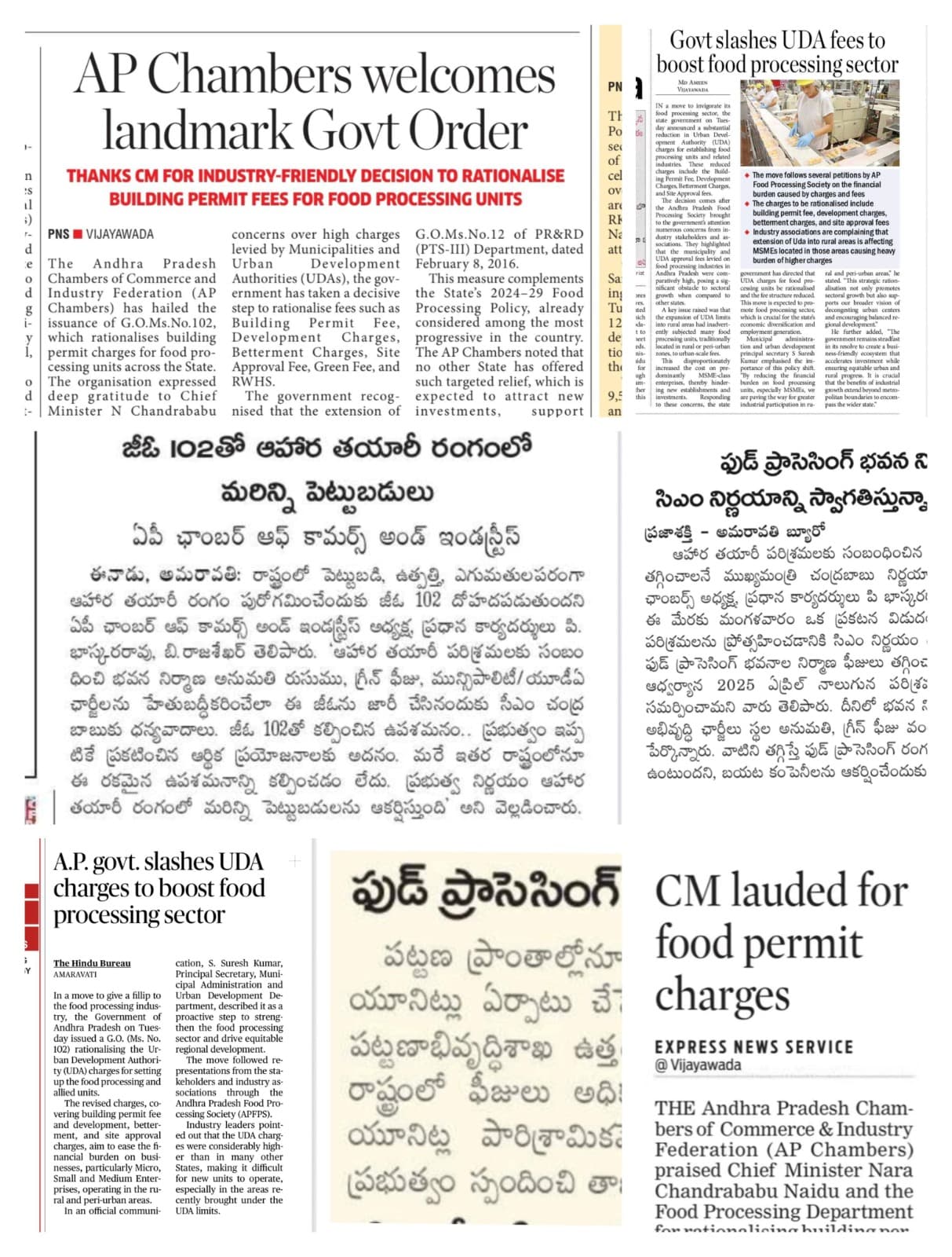 Govt Slashes UDA fees to boost food processing sector.